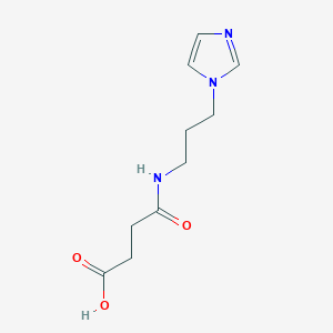 molecular formula C10H15N3O3 B1305449 4-{[3-(1H-imidazol-1-yl)propyl]amino}-4-oxobutanoic acid CAS No. 219694-91-4