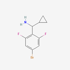 (4-Bromo-2,6-difluorophenyl)(cyclopropyl)methanamine