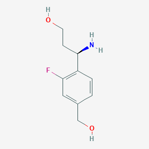 (3R)-3-Amino-3-[2-fluoro-4-(hydroxymethyl)phenyl]propan-1-OL