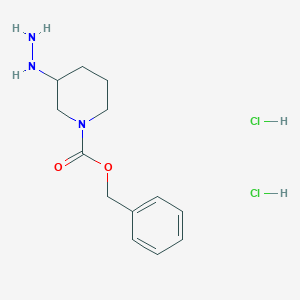 Benzyl 3-hydrazinylpiperidine-1-carboxylate 2hcl