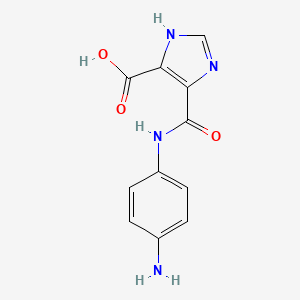 molecular formula C11H10N4O3 B1305452 5-(4-Amino-phenylcarbamoyl)-3H-imidazole-4-carboxylic acid CAS No. 436088-52-7