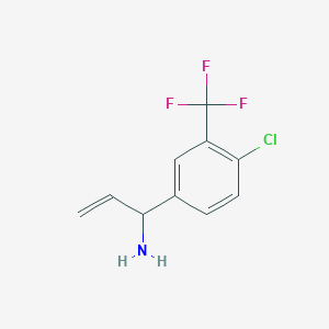 1-[4-Chloro-3-(trifluoromethyl)phenyl]prop-2-EN-1-amine