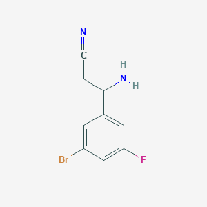 3-Amino-3-(3-bromo-5-fluorophenyl)propanenitrile