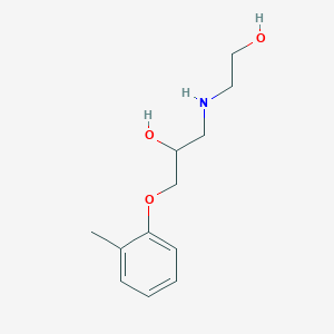 molecular formula C12H19NO3 B1305455 1-(2-Hydroxyethylamino)-3-o-tolyloxy-propan-2-ol CAS No. 89225-43-4