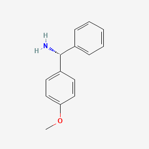 molecular formula C14H15NO B13054574 (R)-(4-Methoxyphenyl)(phenyl)methanamine 