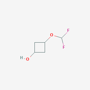 molecular formula C5H8F2O2 B13054594 3-(Difluoromethoxy)cyclobutan-1-OL 