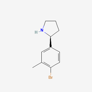 (S)-2-(4-Bromo-3-methylphenyl)pyrrolidine