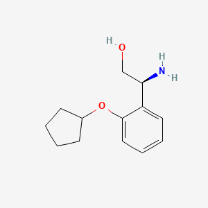 (2S)-2-Amino-2-(2-cyclopentyloxyphenyl)ethan-1-OL