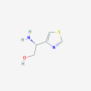 molecular formula C5H8N2OS B13054663 (r)-2-Amino-2-(thiazol-4-yl)ethanol 