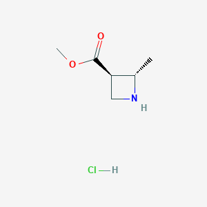 methyl (2S,3R)-2-methylazetidine-3-carboxylate;hydrochloride