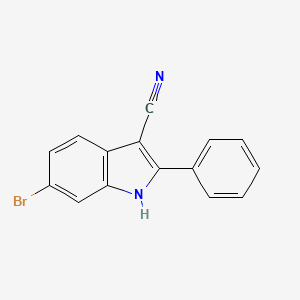 6-Bromo-2-phenyl-1H-indole-3-carbonitrile