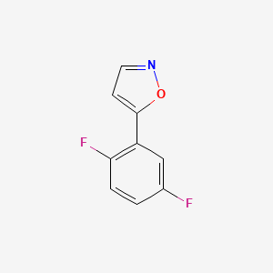 molecular formula C9H5F2NO B1305471 5-(2,5-Difluorophenyl)isoxazole CAS No. 138716-47-9