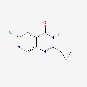 6-Chloro-2-cyclopropylpyrido[3,4-D]pyrimidin-4-OL