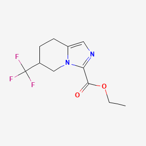 Ethyl 6-(trifluoromethyl)-5,6,7,8-tetrahydroimidazo[1,5-A]pyridine-3-carboxylate