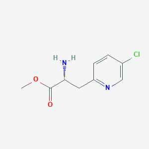 Methyl (2R)-2-amino-3-(5-chloro(2-pyridyl))propanoate