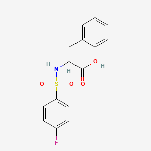 2-{[(4-Fluorophenyl)sulfonyl]amino}-3-phenylpropanoic acid