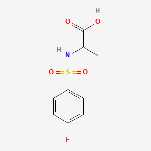 2-{[(4-Fluorophenyl)sulfonyl]amino}propanoic acid