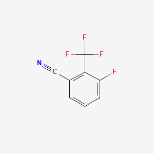 molecular formula C8H3F4N B1305488 3-Fluoro-2-(trifluoromethyl)benzonitrile CAS No. 261951-81-9