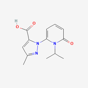 1-(1-Isopropyl-6-oxo-1,6-dihydropyridin-2-YL)-3-methyl-1H-pyrazole-5-carboxylic acid