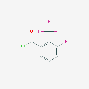 molecular formula C8H3ClF4O B1305489 3-Fluoro-2-(trifluoromethyl)benzoyl chloride CAS No. 261951-82-0