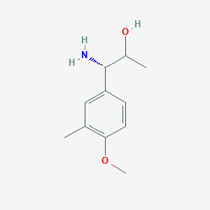 (1S)-1-Amino-1-(4-methoxy-3-methylphenyl)propan-2-OL