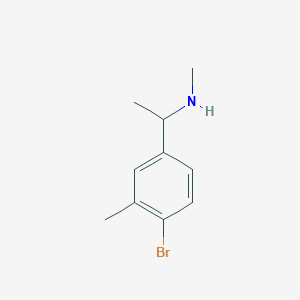 1-(4-Bromo-3-methylphenyl)-N-methylethan-1-amine