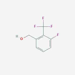 molecular formula C8H6F4O B1305490 3-Fluoro-2-(trifluoromethyl)benzyl alcohol CAS No. 261951-83-1