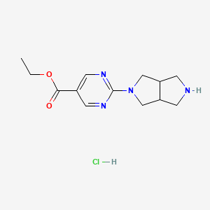 Ethyl 2-(hexahydropyrrolo[3,4-C]pyrrol-2(1H)-YL)pyrimidine-5-carboxylate hcl