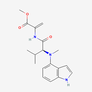 (S)-2-(2-((1H-indol-4-yl)(methyl)amino)-3-methylbutanamido)acrylicacid