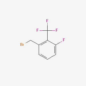 molecular formula C8H5BrF4 B1305492 3-Fluoro-2-(trifluoromethyl)benzyl bromide CAS No. 261951-84-2