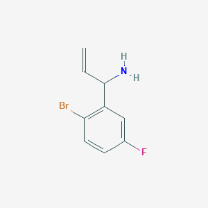 1-(2-Bromo-5-fluorophenyl)prop-2-EN-1-amine