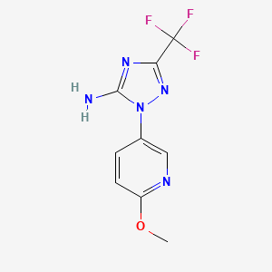 1-(6-Methoxypyridin-3-YL)-3-(trifluoromethyl)-1H-1,2,4-triazol-5-amine