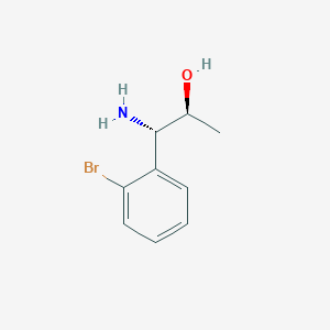 molecular formula C9H12BrNO B13054964 (1S,2S)-1-Amino-1-(2-bromophenyl)propan-2-OL 