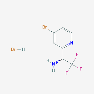 (R)-1-(4-Bromopyridin-2-YL)-2,2,2-trifluoroethan-1-amine hbr