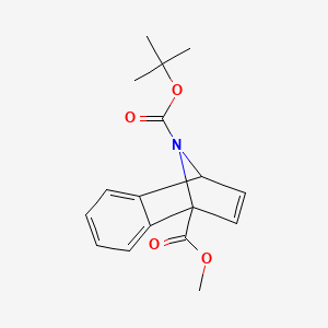 molecular formula C17H19NO4 B13055009 9-Tert-Butyl 1-Methyl 1,4-Dihydro-1,4-Epiminonaphthalene-1,9-Dicarboxylate 