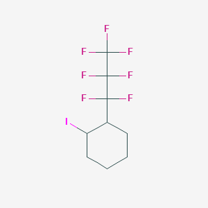 molecular formula C9H10F7I B1305502 1-(Heptafluoropropyl)-2-iodocyclohexane CAS No. 2728-75-8