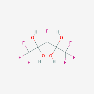 molecular formula C5H5F7O4 B1305505 3h-Heptafluoro-2,2,4,4-tetrahydroxypentane CAS No. 77953-71-0