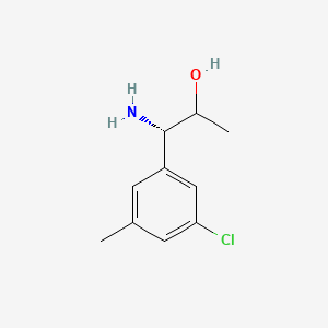 (1S)-1-Amino-1-(3-chloro-5-methylphenyl)propan-2-OL