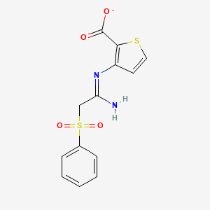 (Z)-[1-amino-2-(benzenesulfonyl)ethylidene]aminothiophene-2-carboxylate