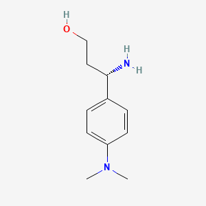 (3S)-3-amino-3-[4-(dimethylamino)phenyl]propan-1-ol