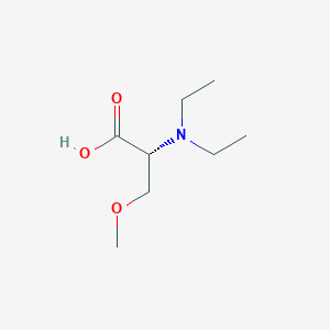 molecular formula C8H17NO3 B13055088 N,N-Diethyl-O-methyl-D-serine 