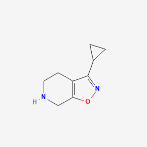 3-Cyclopropyl-4H,5H,6H,7H-[1,2]oxazolo[5,4-c]pyridine