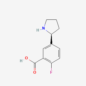 (S)-2-Fluoro-5-(pyrrolidin-2-YL)benzoicacidhcl