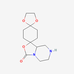 4,4-Ethylene ketal tetrahydrospiro[cyclohexane-1,1'-oxazolo[3,4-A]pyrazin]-3'(5'H)-one