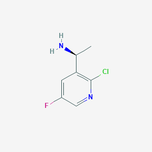 (S)-1-(2-Chloro-5-fluoropyridin-3-YL)ethan-1-amine