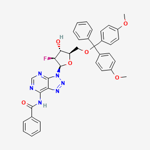 N-(3-((2R,3S,4R,5R)-5-((Bis(4-methoxyphenyl)(phenyl)methoxy)methyl)-3-fluoro-4-hydroxytetrahydrofuran-2-YL)-3H-[1,2,3]triazolo[4,5-D]pyrimidin-7-YL)benzamide