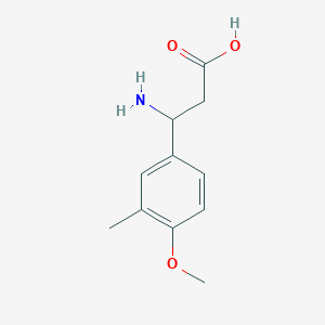 molecular formula C11H15NO3 B1305523 3-Amino-3-(4-methoxy-3-methylphenyl)propanoic acid CAS No. 54503-17-2