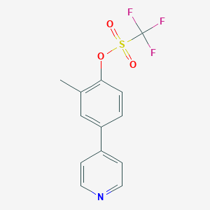 2-Methyl-4-(pyridin-4-YL)phenyl trifluoromethanesulfonate