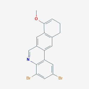 2,4-Dibromo-8-methoxy-10,11-dihydrobenzo[j]phenanthridine