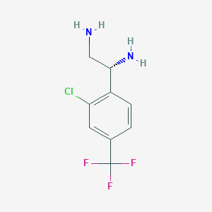 (1R)-1-[2-Chloro-4-(trifluoromethyl)phenyl]ethane-1,2-diamine